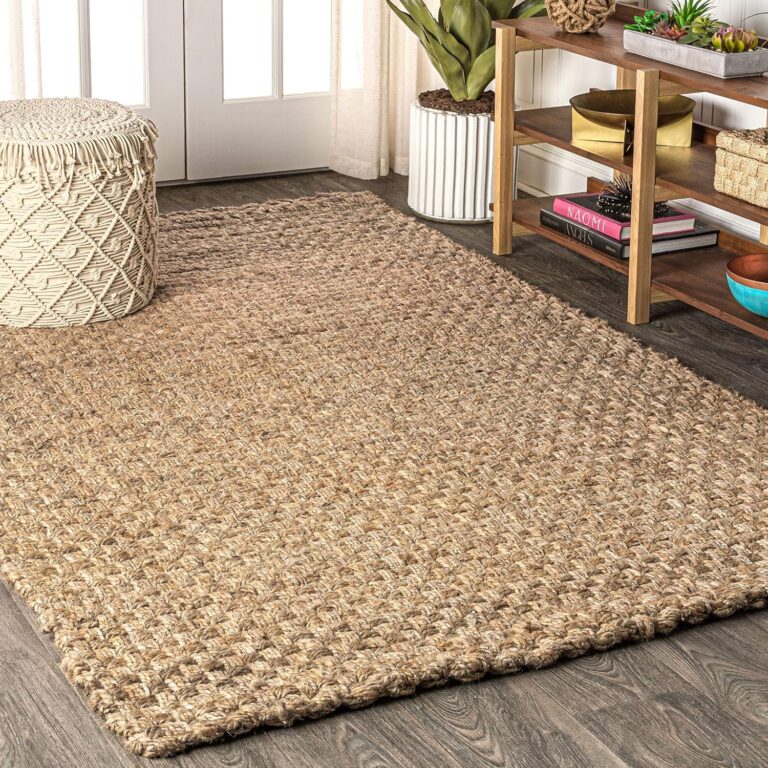 JONATHAN Y Estera Hand Woven Boucle Chunky Jute Natural Indoor Area Rug, 8x10, Bohemian, Transitional, Easy-Cleaning for Living Room, Bedroom, Kitchen, Pet Friendly, Non-Shedding (NFR102A-8)