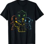 Pokmon - Pikachu Charmander Bulbasaur Squirtle Kanto Circle T-Shirt