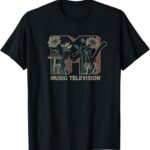 MTV Music Television Wild Flower Mushrooms MTV Logo T-Shirt Small