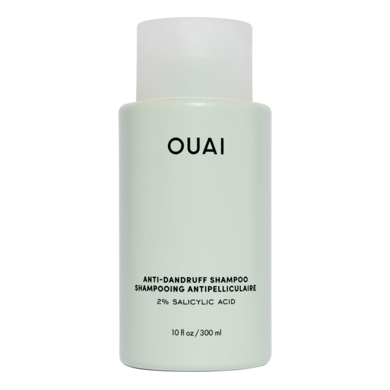 OUAI Anti Dandruff Shampoo - Soothing Salicylic Acid Shampoo for Flaky, Dry and Itchy Scalp - Reduces Itching, Redness and Irritation - Sulfate Free Scalp Care (10 Fl Oz)