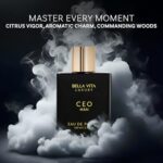 Bellavita Luxury CEO MAN Eau de Parfum | 100 ml (3.4 fl.oz.) | Perfume for Men | Mandarin, Lemon, Lavender, and Vetiver Notes | Long Lasting Men’s Fragrance | Gift for Father’s Day