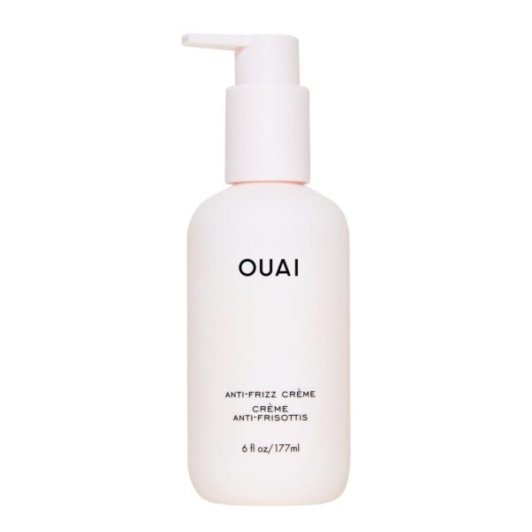 OUAI Anti Frizz Cream - Moisturizing Hair Cream with Frizz Control & Heat Protection - Provides Lasting Hydration with Jackfruit & Beetroot Extract - Paraben, Phthalate & Sulfate Free (6 oz)