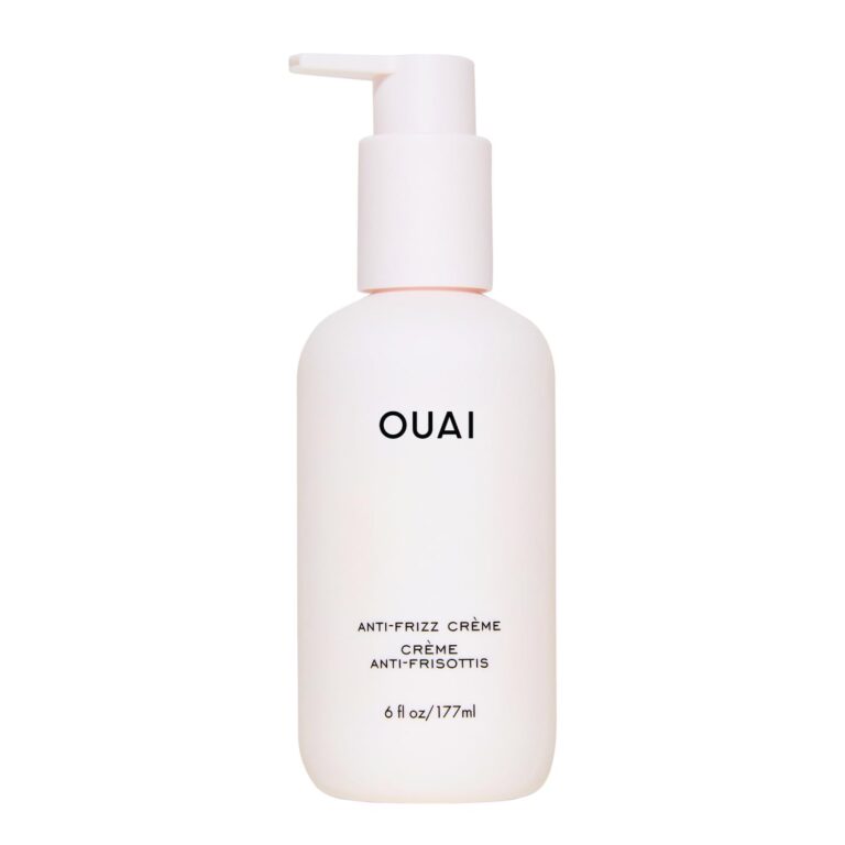OUAI Anti Frizz Cream - Moisturizing Hair Cream with Frizz Control & Heat Protection - Provides Lasting Hydration with Jackfruit & Beetroot Extract - Paraben, Phthalate & Sulfate Free (6 oz)
