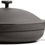 Our Place Large Always Pan | 12.5" Ceramic Pan with Modular Lid & Beechwood Spatula | Patented 10-in-1 Nonstick, Non-Toxic Cookware Made Without PFAS | Induction & Oven-Safe up to 450F | Char