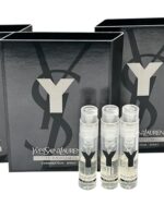 Yves Saint Laurent YSL Y LE PARFUM Men Sample Perfume Spray Trial Size Partially Filled Vials 1.2 ml / 0.04 fl oz (set of 3)