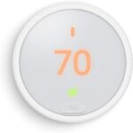 Nest Thermostat E Programmable Smart Thermostat for Home, App Controlled via Wifi, Programmable, Compatible with Alexa and Google Assistant, Frosted White Color (T4002ES) | Frosted Display, WI-FI App Control, Works with Google Assistant and Alexa, Compatible with ~85% of 24V Hvac Systems