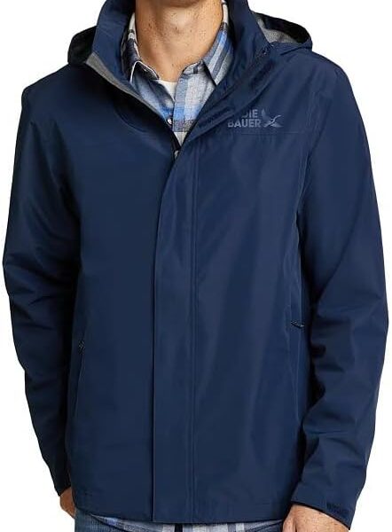 Eddie Bauer Men's Rainfoil WeatherEdge Waterproof Packable Hooded Rain Jacket