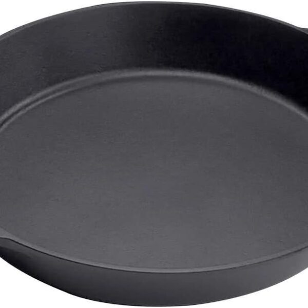 Lodge Seasoned Cast Iron Skillet - 17 Inches - Features 2 Loop Handles - Pre-Seasoned Large Frying Pan with Dual Assist Handles - Large & Versatile - Durable Iron Frying Pan | camping-cooking-utensils