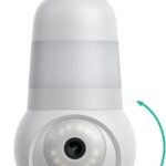 Luna Light Bulb Security Cameras Wireless Outdoor Indoor, 360 Pan Tilt, Color Night Vision, LED Bulb & Spotlight, 2.4GHz 5GHz Wi-Fi, Porch Light Cameras for Home Security (2026 Upgrade Version)