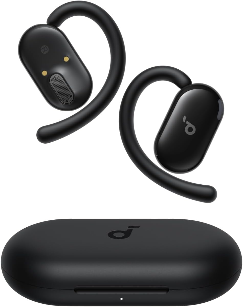 Soundcore V20i by Anker Open-Ear Headphones, Adjustable Ear Hooks, Ultra-Comfort, Snug Fit, Powerful Sound, Clear Calls, IP55, 36H Playtime, Bluetooth 5.4 Wireless Earbuds, Multipoint Connection Soundcore V20i by Anker Open-Ear Headphones, Adjustable Ear Hooks, Ultra-Comfort, Snug Fit, Powerful Sound, Clear Calls, IP55, 36H Playtime, Bluetooth 5.4 Wireless Earbuds, Multipoint Connection