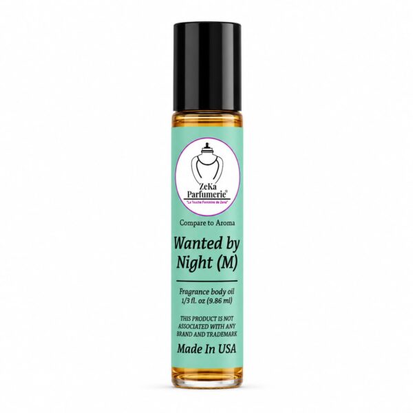 Compare to Aroma Compatible with Wanted by Night for Men Fragrance Body Oil on 1/3 oz (9.86ml) Travel size Roll-On Botlle