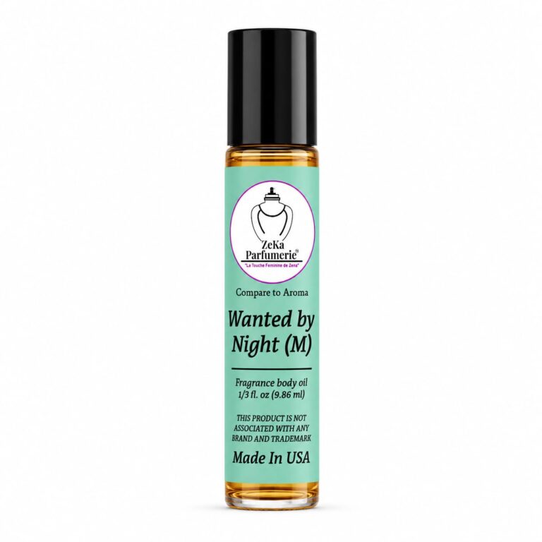 Compare to Aroma Compatible with Wanted by Night for Men Fragrance Body Oil on 1/3 oz (9.86ml) Travel size Roll-On Botlle