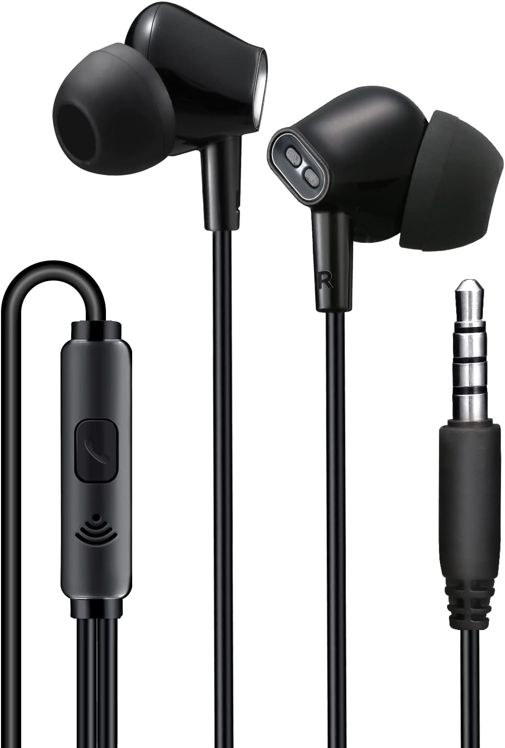Aylaa Wired Earbuds Headphones for School with Microphone Noise Isolating Stereo Bass in-Ear Earphones for Smartphones, Tablets, Schools, Ipads, Multiuse - 3.5mm Plug in Audio Jack - Black Aylaa Wired Earbuds Headphones for School with Microphone Noise Isolating Stereo Bass in-Ear Earphones for Smartphones, Tablets, Schools, Ipads, Multiuse - 3.5mm Plug in Audio Jack - Black