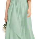 Imily Bela Girls A-Line Halter Dress Junior Bridesmaid Flower Girl Flowy Chiffon Maxi Dresses Wedding Party Pageant Gown