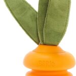Barkbox Super Chewer Tough Dog Chew Toys for Aggressive Chewers, Treat Dispensing (Carrot - Small)