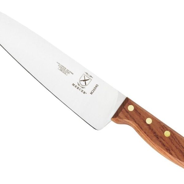 Mercer Culinary Praxis Chef Knife with Rosewood Handle, 8 Inch, Wood