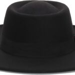 Women Fashion Felt Church Hats Classic British Style 9.5CM Wide Brim Top Fedora Hat Wedding Dress Up Jazz Cap