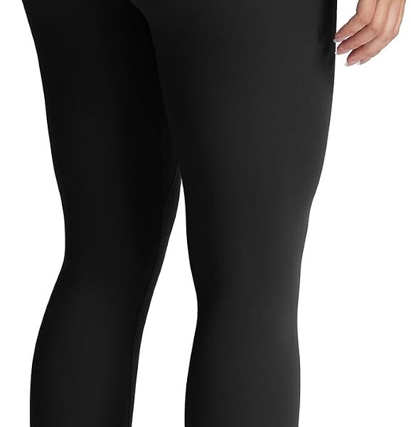 Aoxjox High Waisted Workout Leggings for Women Tummy Control Buttery Soft Yoga Metamorph Deep V Pants 26"