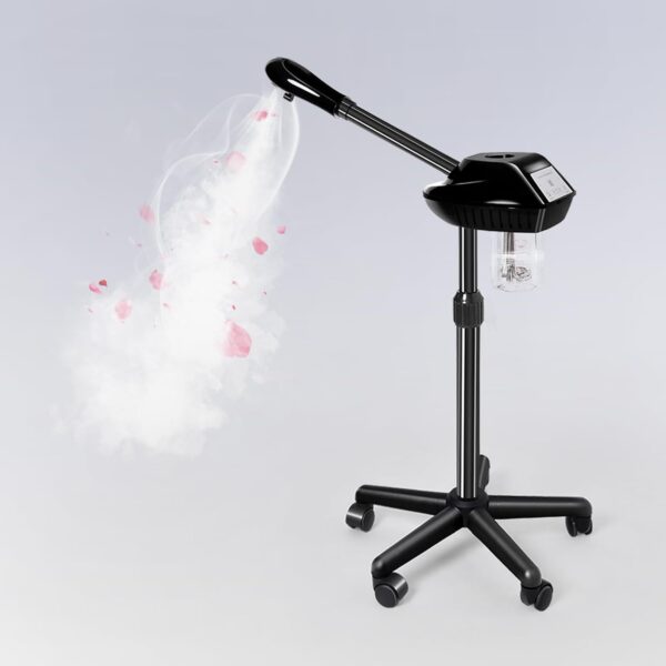 Retain time Facial Steamer, Face Steamer on on Wheels with More Steam, Adjustable Height for Face Steamer Suitable for Personal Home and Professional Personal Care PlacesMoisturizing and Hydrating.