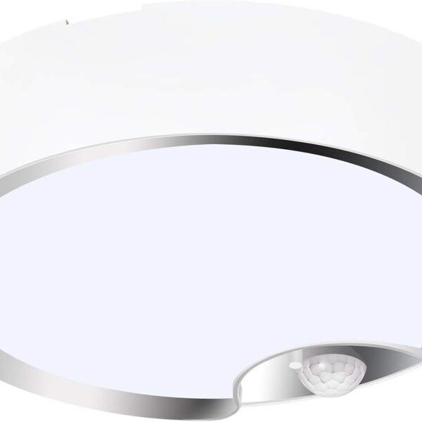 TOOWELL Motion Sensor Ceiling Light, Battery Operated Closet Lights 400LM | Wireless Battery Powered, Cool White LED, Indoor Sensor Lighting for Shower Hallway Pantry Stair Bathroom Garage Shed Wall
