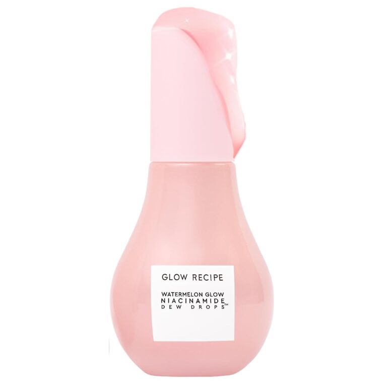 Glow Recipe Watermelon Niacinamide Dew Drops, Korean Niacinamide Serum Drops, Hydrating Face Serum + Primer & Liquid Highlighter, Hyaluronic Acid, Dewy Glow (40ml)