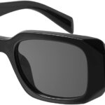 mosanana Trendy Rectangle Sunglasses for Women Men-Goulding | Bold Chunky Frame, UV400 Protection, Versatile for Daily Wear and Vacations