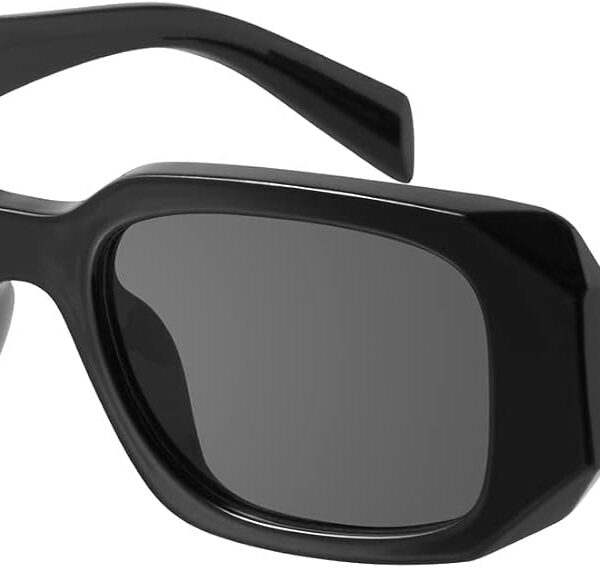 mosanana Trendy Rectangle Sunglasses for Women Men-Goulding | Bold Chunky Frame, UV400 Protection, Versatile for Daily Wear and Vacations