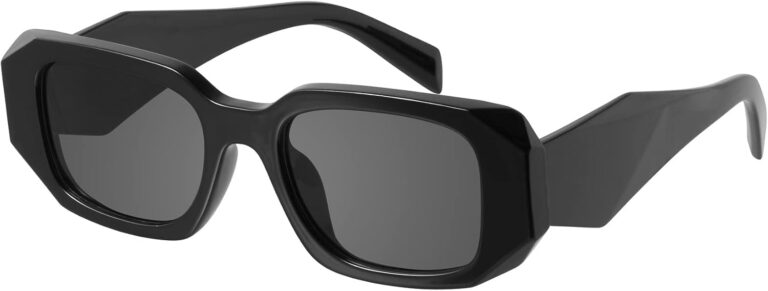 mosanana Trendy Rectangle Sunglasses for Women Men-Goulding | Bold Chunky Frame, UV400 Protection, Versatile for Daily Wear and Vacations