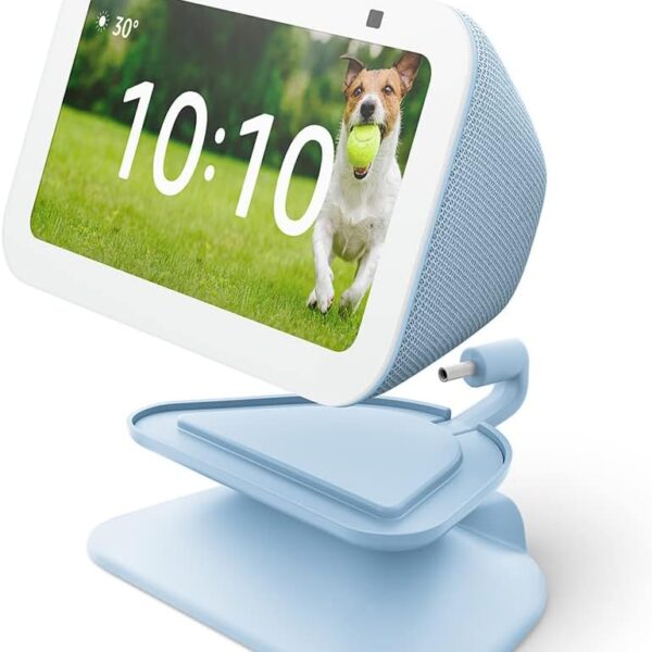 Echo Show 5 (3rd Gen) Adjustable Stand with USB-C Charging Port | Cloud Blue