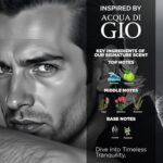 Eau de Parfum Long-Lasting Aquatic Fragrance for Men 100mL Perfume Spray with Bonus 15mL Perfume Sample (Randomly Selected) Inspired by Acqua di Gio Profumo