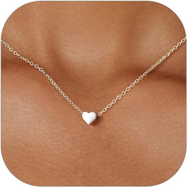 ChicSilver 925 Sterling Silver Cross/Heart/Butterfly/Star/Moon Necklace for Women, Hypoallergenic Dainty Small Silver Pendant Necklaces (with Gift Box)