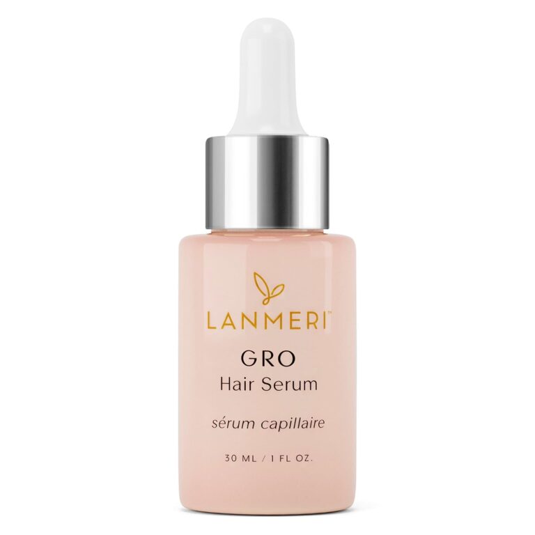 Lanmeri Vegan Hair Growth Serum - Natural Hair Regrowth and Hair Loss Treatments for Women & Men - Scalp Serum for Thinning Hair - Fuller, Thicker and Healthier Hair in 90 Days, All Hair Types
