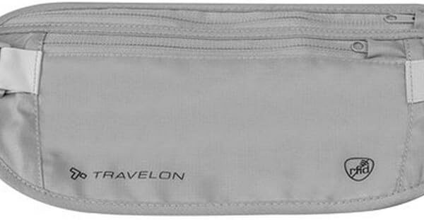 Travelon Rfid Blocking Undergarment Waist Pouch Travel Wallet