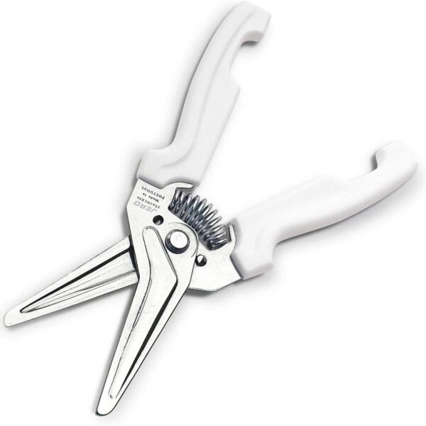 JERO Spring Assisted Kitchen Shears with Holder Durable Stainless Steel Scissors for Herbs, Kitchen Tasks, Floral Trimming, Crafting Made in Portugal by Jero Knife Company