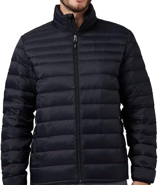 32 Degrees Heat Mens Ultra-Light Down Packable Jacket  Lightweight Compressible Puffer