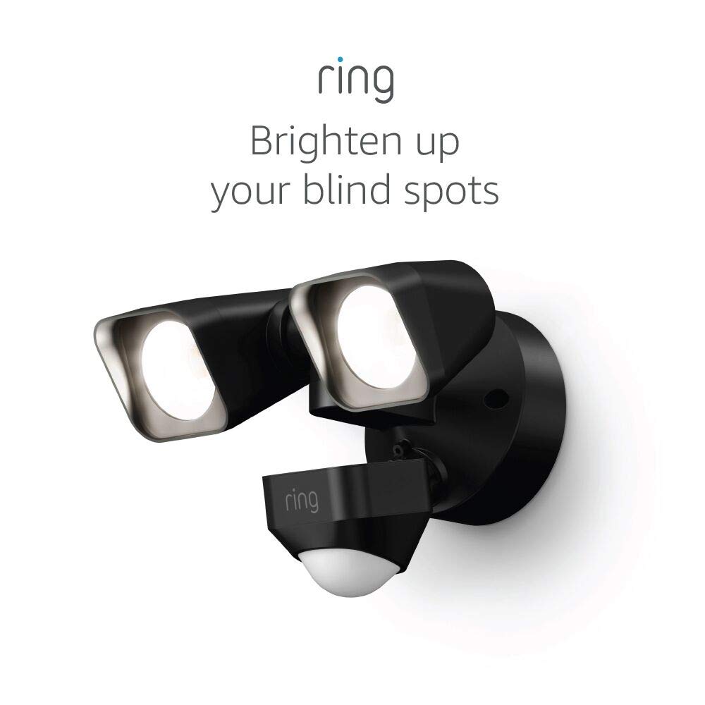 Ring Floodlight Wired Motion-activated floodlight, bright LEDs, works with Amazon Sidewalk, Black Ring Floodlight Wired Motion-activated floodlight, bright LEDs, works with Amazon Sidewalk, Black