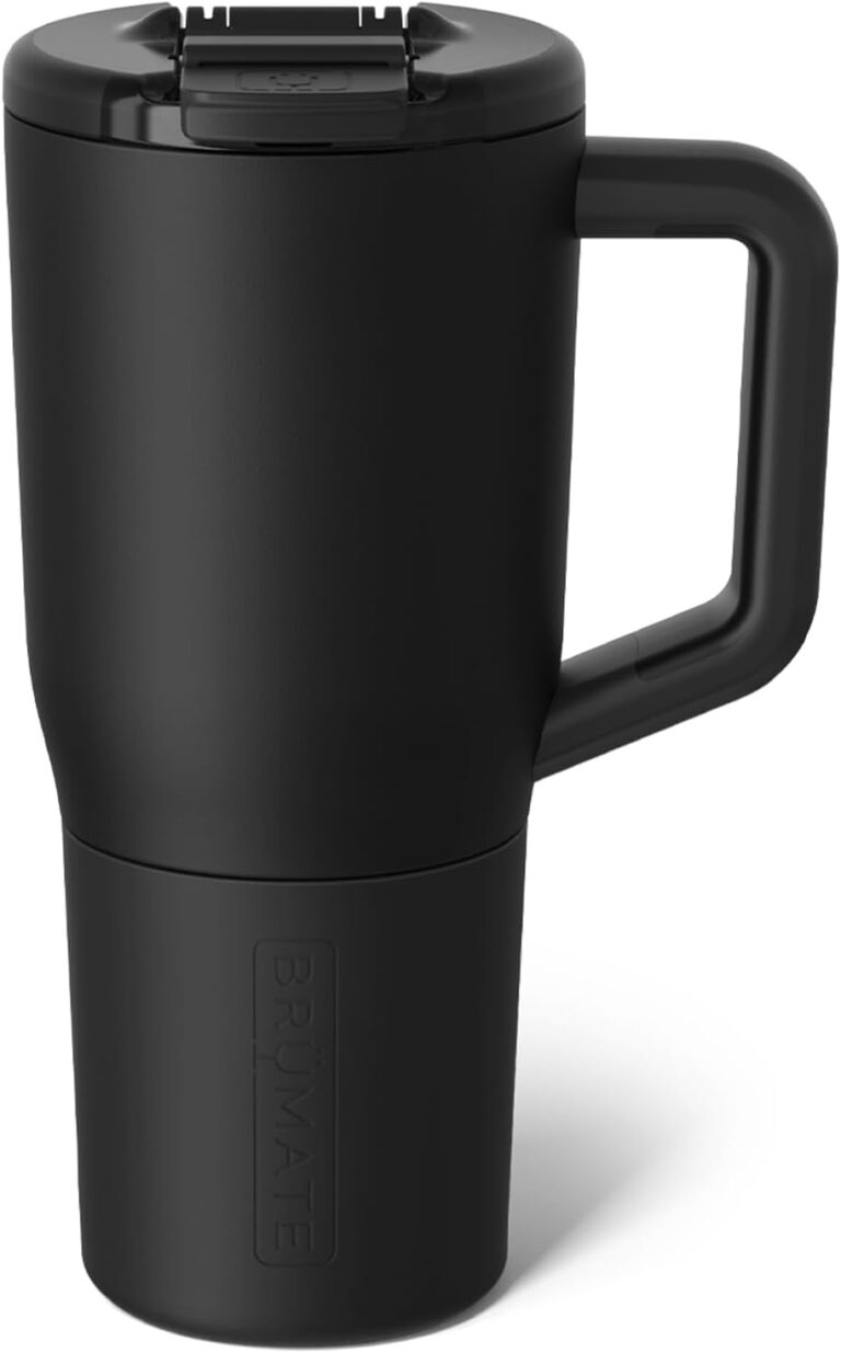 BrMate Mv - 25oz 100% Leak Proof Insulated Coffee Mug with Handle & Lid - Stainless Steel Coffee Travel Mug - Double Walled Coffee Cup (Matte Black)