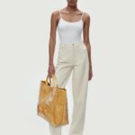 Lushandy PVC Tote Bag for Women Jelly Beach Bag Top Handle Hobo Handbag | Water-Resistant, Wipe Clean, Lightweight