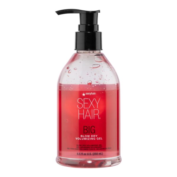 SexyHair Big Blow Dry Volumizing Gel | Added Volume with Hold | Up to 72 Hours of Humidity Resistance | All Hair Types