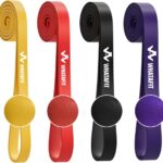 WHATAFIT Resistance Bands,Pull Up Assist Bands Set with Handles, Exercise & Workout Bands with Door Anchor for Men & Women  Home Fitness Equipment for Strength Training, Stretching
