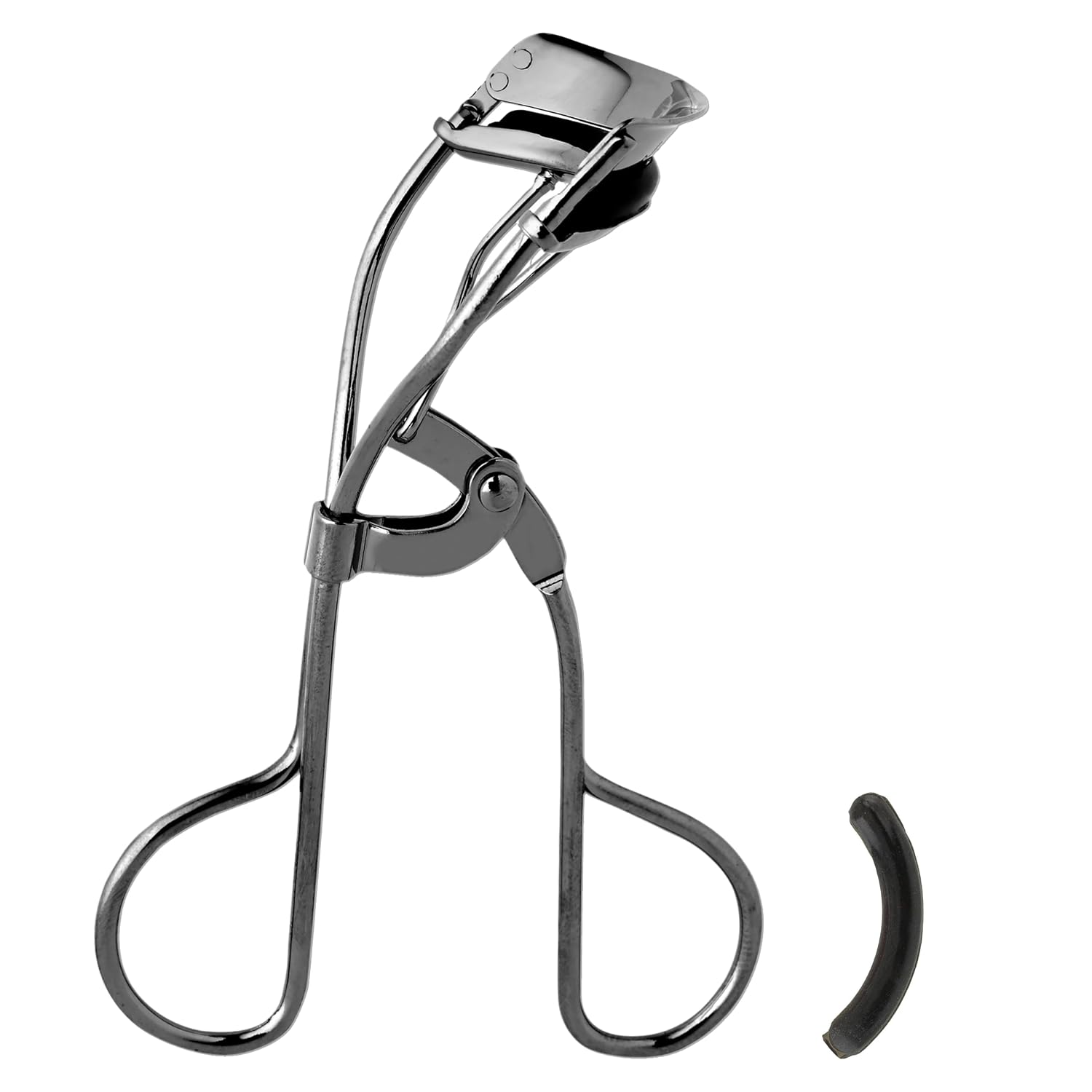 JAPONESQUE Extreme Lash Curler - Scissor Comfort Handle, Deep Curl, Keeps Lashes Curled for 8 Hours, High Arch Design, for Natural or False Lashes, Includes 1 Refill Pad (Gunmetal) JAPONESQUE Extreme Lash Curler - Scissor Comfort Handle, Deep Curl, Keeps Lashes Curled for 8 Hours, High Arch Design, for Natural or False Lashes, Includes 1 Refill Pad (Gunmetal)