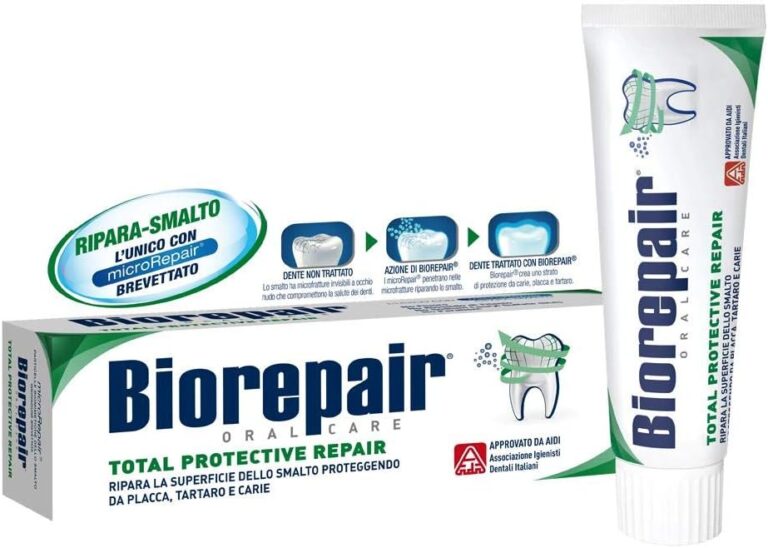 Biorepair:"Total Protective Repair" Toothpaste with microRepair * 2.5 Fluid Ounce (75ml) Tube * [ Italian Import ]