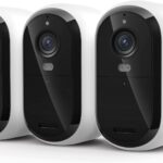 Security Cameras Wireless Outdoor - Arlo Essential Battery 2K (3rd Gen, Latest Version), Color Night Vision, Two-Way Audio, Home Security, Person/Package/Vehicle/Animal Detection, White - 3-Pack