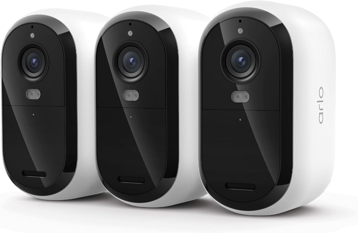 Security Cameras Wireless Outdoor - Arlo Essential Battery 2K (3rd Gen, Latest Version), Color Night Vision, Two-Way Audio, Home Security, Person/Package/Vehicle/Animal Detection, White - 3-Pack Security Cameras Wireless Outdoor - Arlo Essential Battery 2K (3rd Gen, Latest Version), Color Night Vision, Two-Way Audio, Home Security, Person/Package/Vehicle/Animal Detection, White - 3-Pack