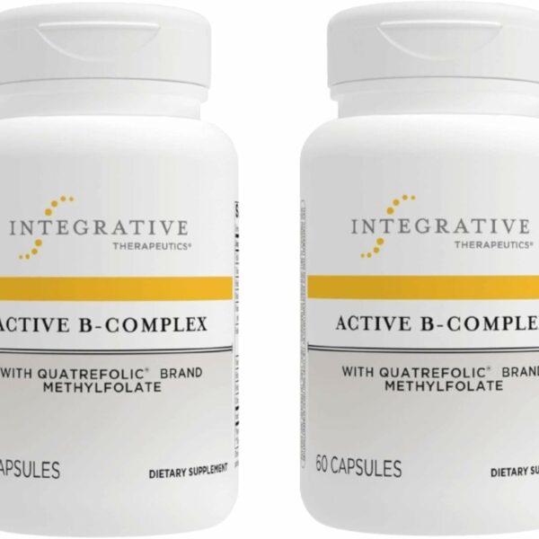 Integrative Therapeutics Active B-Complex -Cellular Energy & Heart Health Support with Vitamins B2, B6 & B12* - Supports Nervous & Immune Systems - Third-Party Tested - 120 Capsules (60 Servings)