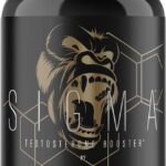 Gorilla Mind Sigma Testosterone Booster - Made with Tongkat Ali and Fadogia Agrestis Extract to Support Higher Testosterone Level (120 Capsules)