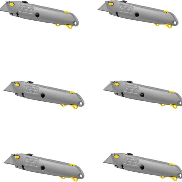 Stanley 10-499 6 in. Quick Change Retractable Utility Knife 6-Pack