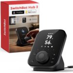 SwitchBot Hub 3 (3rd Gen), Smart Home Hub with 2.4" IPS Screen & Knob Control, WiFi Thermometer Hygrometer, IR Remote (Matter/Bluetooth 200m), Alexa/Google/Apple Home Compatible