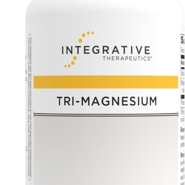 Integrative Therapeutics Tri-Magnesium - Supports Cellular Energy & Energy Metabolism* - Magnesium Supplement for Heart & Nerve Health Support* - Third-Party Tested - 90 Capsules (90 Servings)