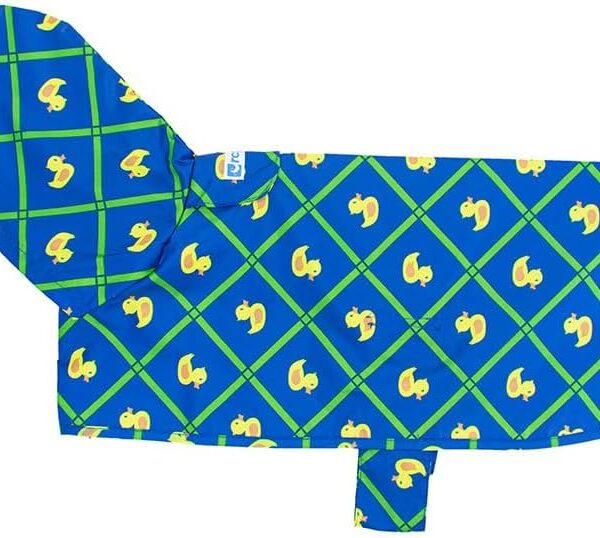 RC Pet Products Packable Dog Rain Poncho, Rubber Ducky, Medium